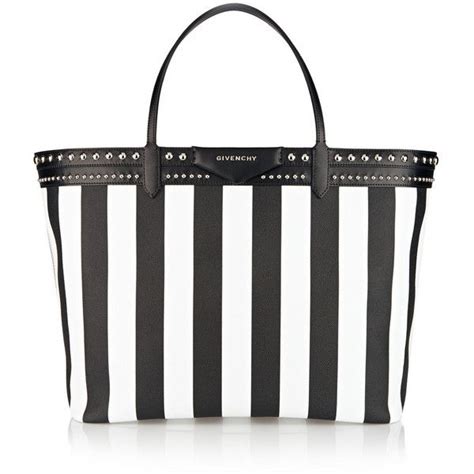 givenchy antigona shopping bag in striped coated canvas